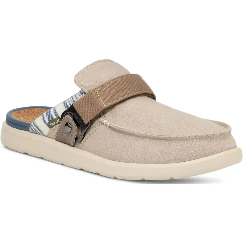 Sanuk Happy Hour Lite Resort Men's Mules Loafers Size 13 Slip On Water Repellent
